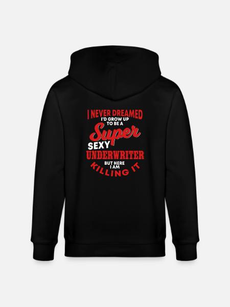 Funny Underwriter Shirt - Stanley/Stella CULTIVATOR  Unisex Organic Hooded Jacket - black