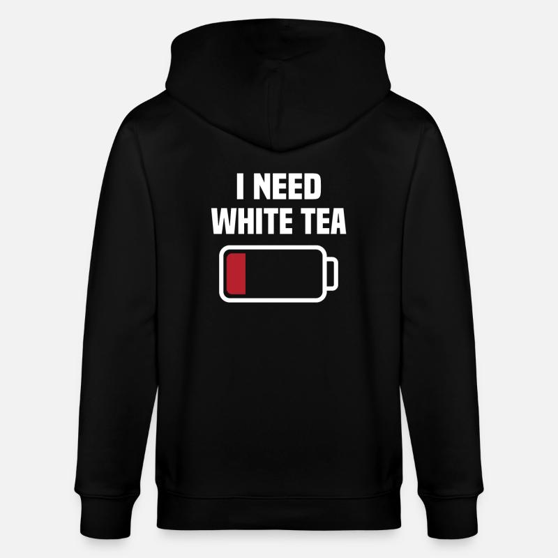 I need white tea - Stanley/Stella CULTIVATOR Unisex Organic Hooded Jacket - black