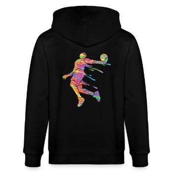 Basketteur Coloré Paint Slam Dunk Sports - Veste à capuche bio CULTIVATOR Stanley/Stella Unisexe - noir - Dos - Anna (173cm)