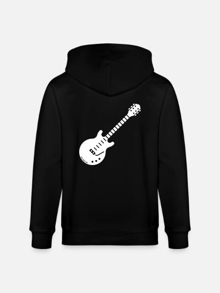 Guitare Électrique (Guitare / Rock / Musique) - Veste à capuche bio CULTIVATOR Stanley/Stella Unisexe - noir