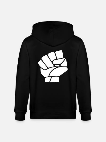 Revolution hand - Stanley/Stella Unisex Bio-Kapuzenjacke CULTIVATOR - Schwarz