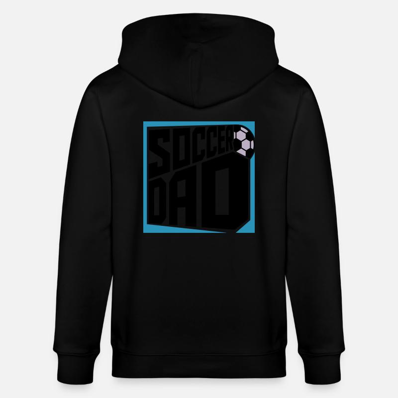 Logo Design Soccer Papa - Veste à capuche bio CULTIVATOR Stanley/Stella Unisexe - noir