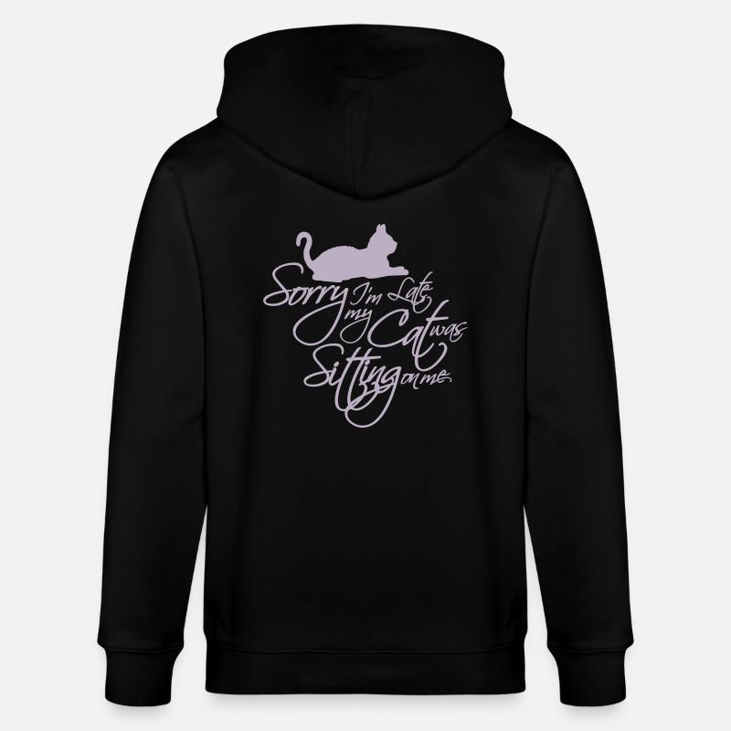 désolé chat était assis - Veste à capuche bio CULTIVATOR Stanley/Stella Unisexe - noir