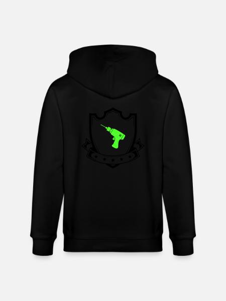 Drill Coat of Arms - Stanley/Stella CULTIVATOR  Unisex Organic Hooded Jacket - black