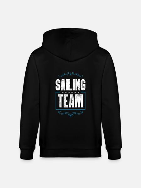 Sailing Team - Stanley/Stella CULTIVATOR  Unisex Organic Hooded Jacket - black