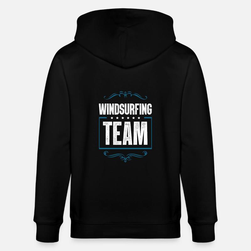 Windsurfing Team - Stanley/Stella Unisex Bio-Kapuzenjacke CULTIVATOR  - Schwarz
