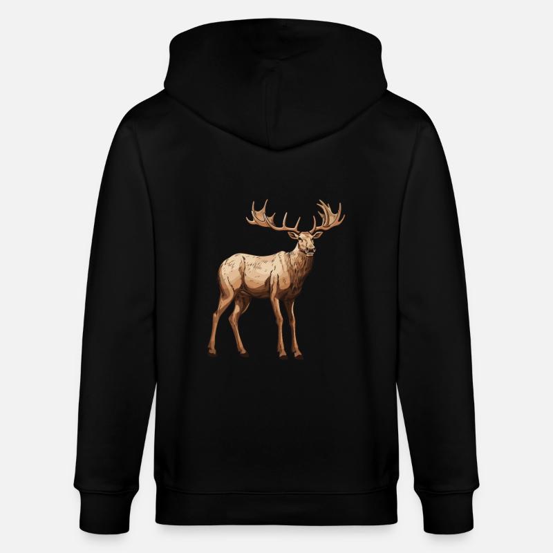 Oiseau - Veste à capuche bio CULTIVATOR Stanley/Stella Unisexe - noir