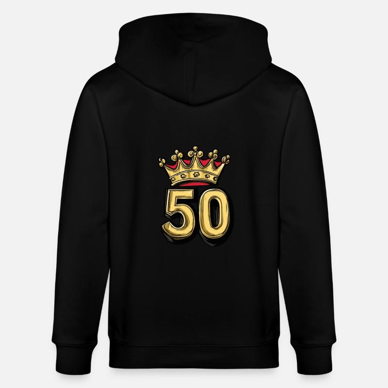 Couronne à 50 chiffres - Veste à capuche bio CULTIVATOR Stanley/Stella Unisexe - noir