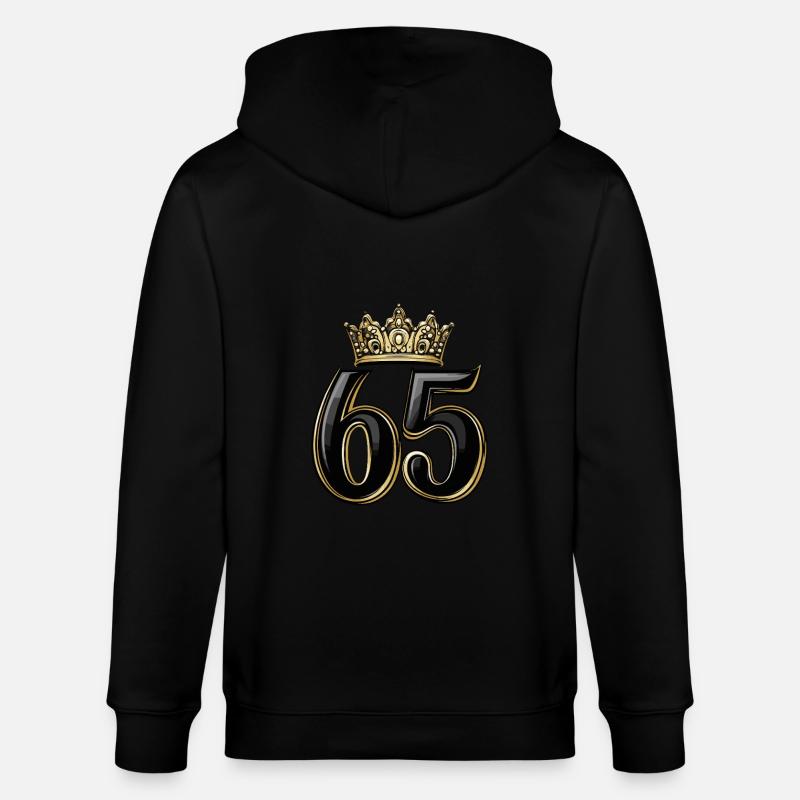 65 Nombre Couronne - Veste à capuche bio CULTIVATOR Stanley/Stella Unisexe - noir