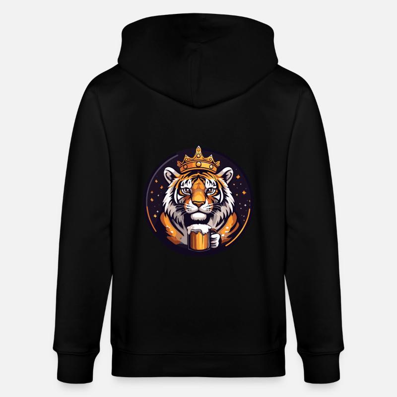 Tiger Bier - Stanley/Stella Unisex Bio-Kapuzenjacke CULTIVATOR - Schwarz