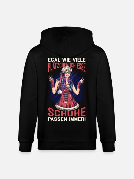 Weihnachtsgeschenk Frauen Plätzchen Lustig Idee - Stanley/Stella Unisex Bio-Kapuzenjacke CULTIVATOR - Schwarz
