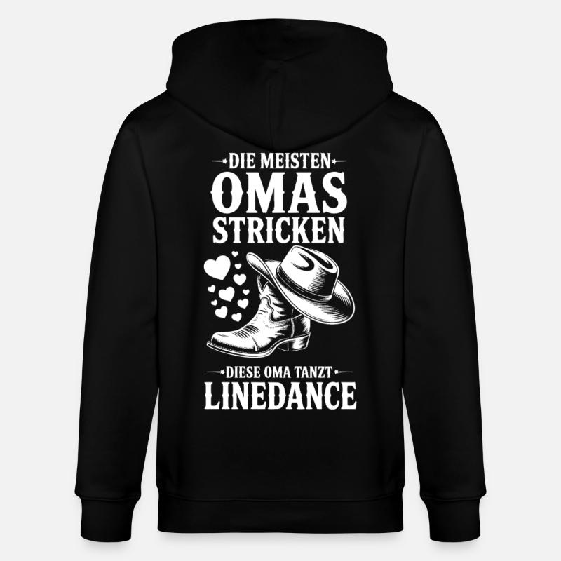 Grand-mère Dancing LineDance - Veste à capuche bio CULTIVATOR Stanley/Stella Unisexe - noir