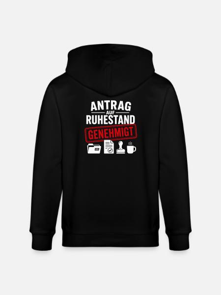 Antrag auf Ruhestand genehmigt - Stanley/Stella Unisex Bio-Kapuzenjacke CULTIVATOR  - Schwarz