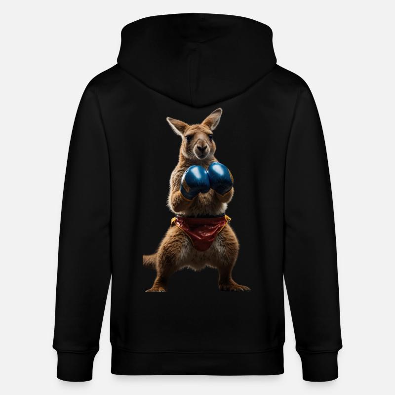 Kangourou de boxe - Veste à capuche bio CULTIVATOR Stanley/Stella Unisexe - noir