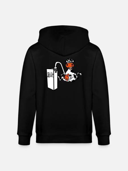 milkcow - Stanley/Stella CULTIVATOR Unisex Organic Hooded Jacket - black