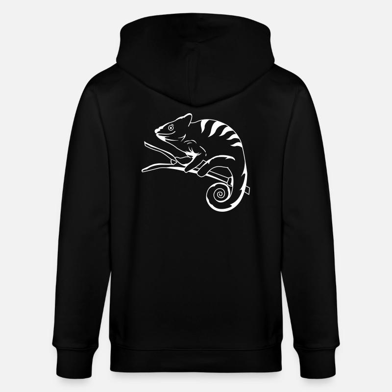 funny cameleon Kopie - Stanley/Stella Unisex Bio-Kapuzenjacke CULTIVATOR  - Schwarz