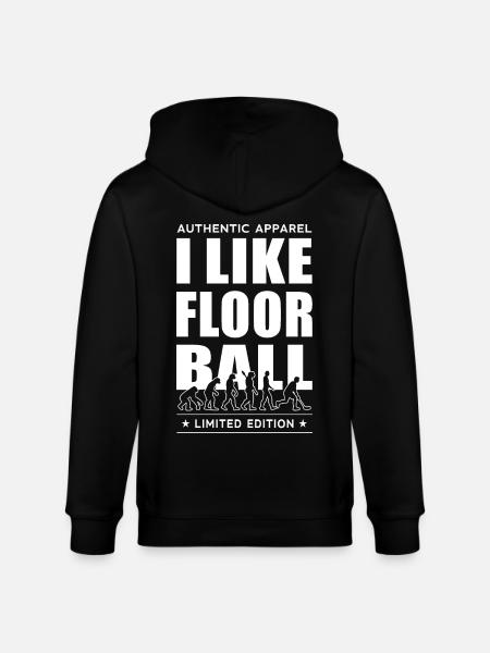 I Like Floorball - Stanley/Stella CULTIVATOR Unisex Organic Hooded Jacket - black