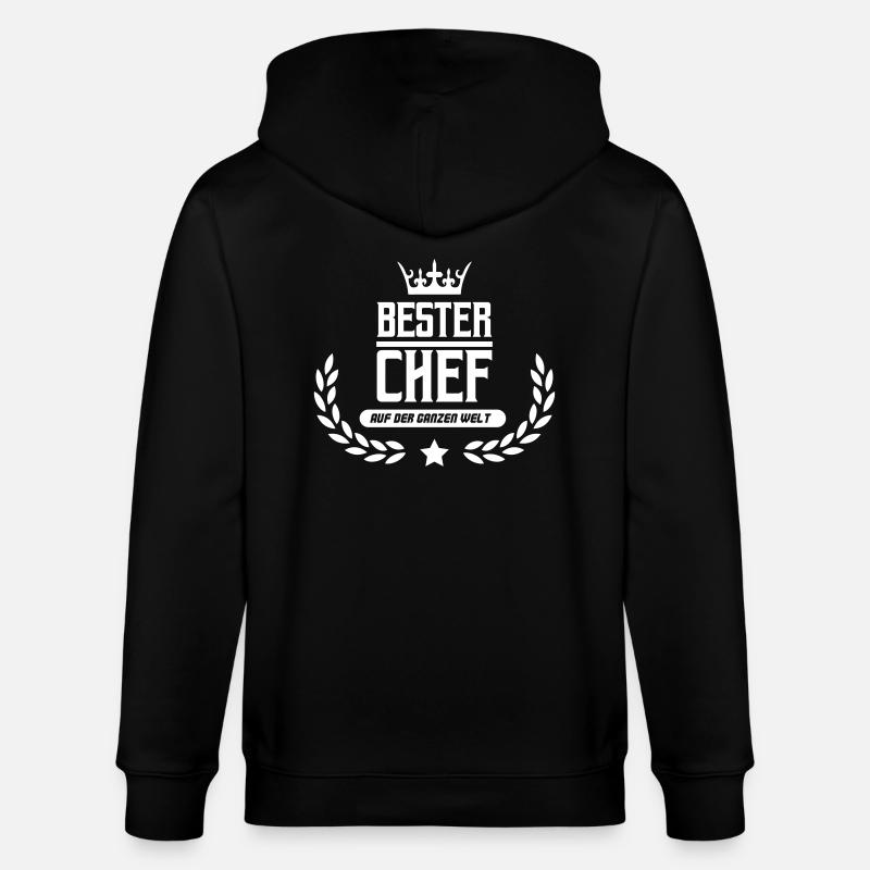 bester chef der welt - Stanley/Stella Unisex Bio-Kapuzenjacke CULTIVATOR  - Schwarz