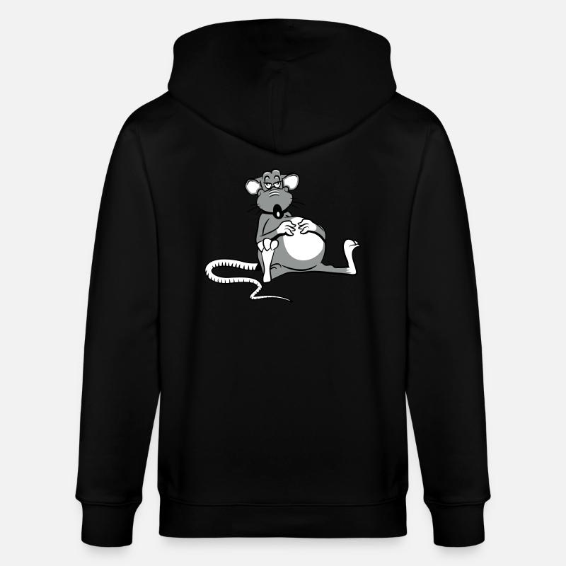 rat fatigué - Veste à capuche bio CULTIVATOR Stanley/Stella Unisexe - noir