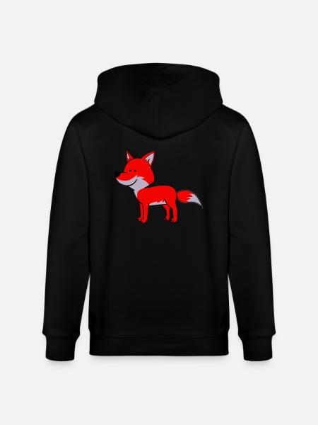 Fox 02 - Stanley/Stella CULTIVATOR Unisex Organic Hooded Jacket - black