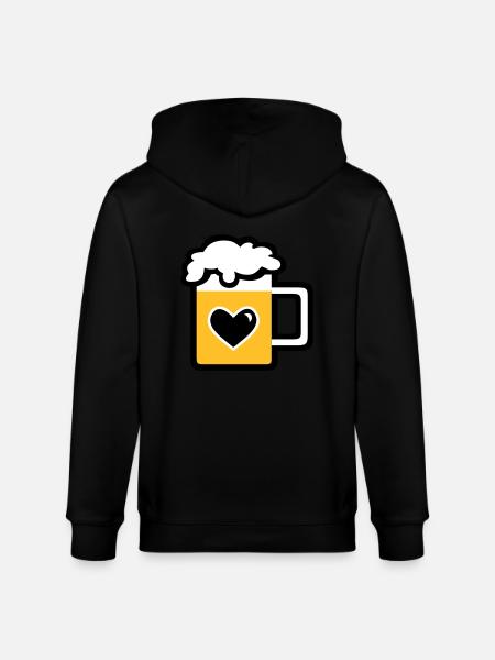 Mass Bier - Stanley/Stella Unisex Bio-Kapuzenjacke CULTIVATOR - Schwarz