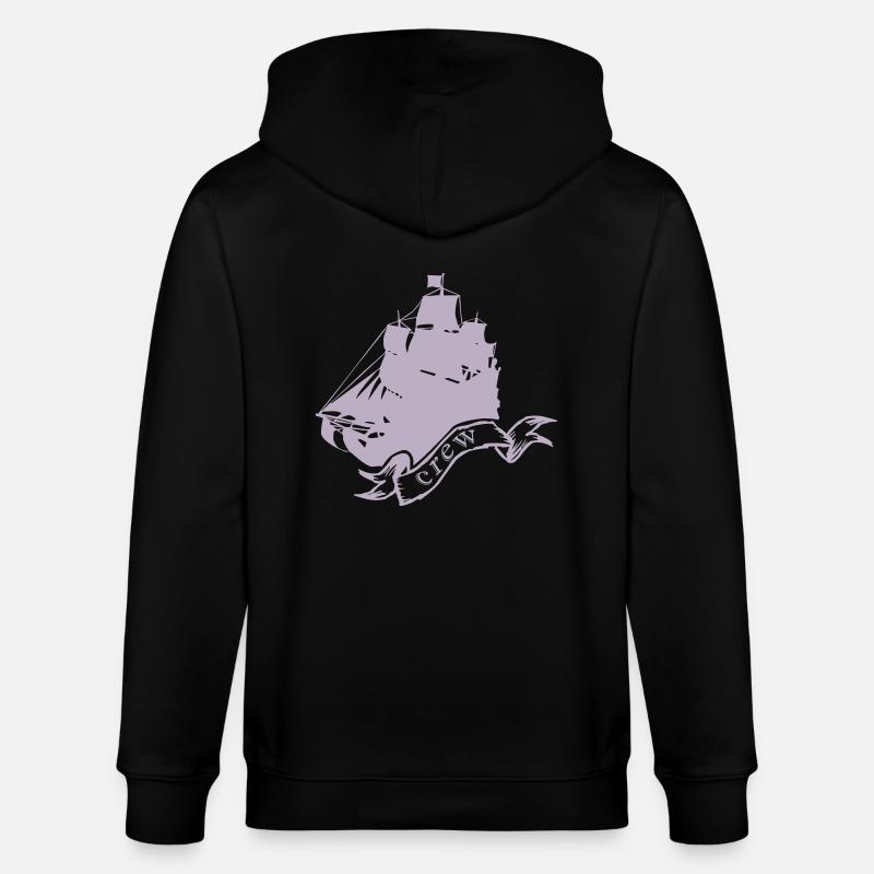 Équipage d’un bateau pirate - Veste à capuche bio CULTIVATOR Stanley/Stella Unisexe - noir