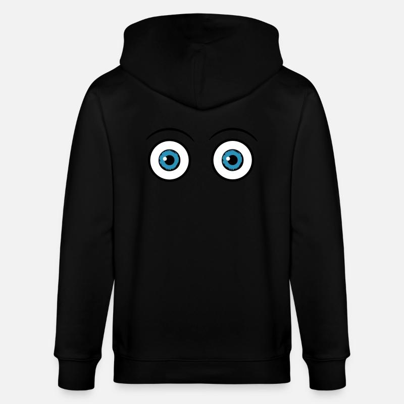 Yeux effrayés - Veste à capuche bio CULTIVATOR Stanley/Stella Unisexe - noir