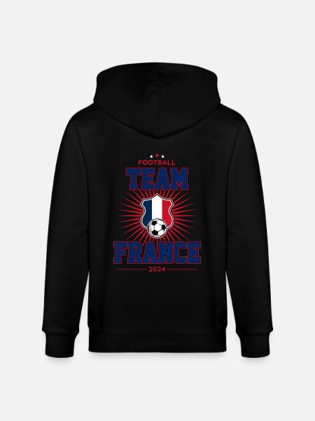 Team France - Stanley/Stella CULTIVATOR Unisex Organic Hooded Jacket - black