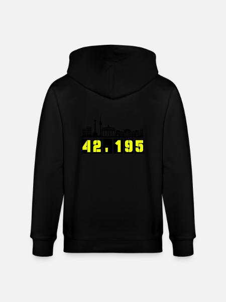 Berlin Skyline Marathon - Stanley/Stella CULTIVATOR  Unisex Organic Hooded Jacket - black