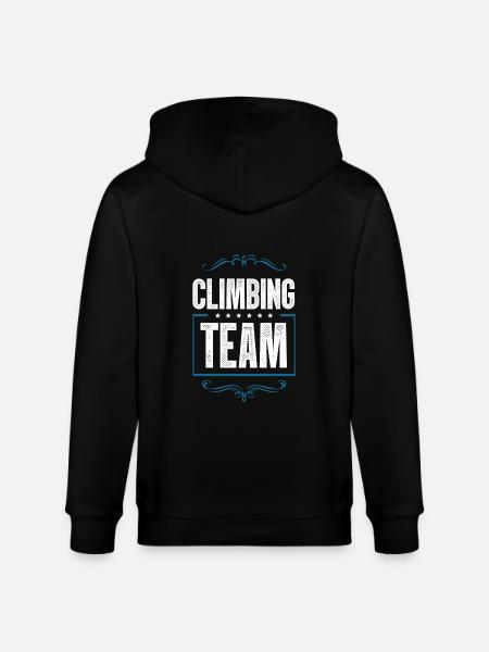 Climbing Crew - Stanley/Stella CULTIVATOR  Unisex Organic Hooded Jacket - black