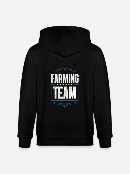 Farming Team - Stanley/Stella CULTIVATOR  Unisex Organic Hooded Jacket - black