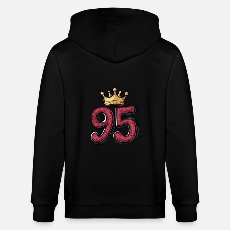 Couronne à 95 chiffres - Veste à capuche bio CULTIVATOR Stanley/Stella Unisexe - noir