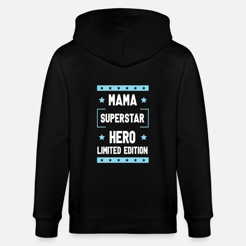 Maman en édition limitée Dicton - Veste à capuche bio CULTIVATOR Stanley/Stella Unisexe - noir