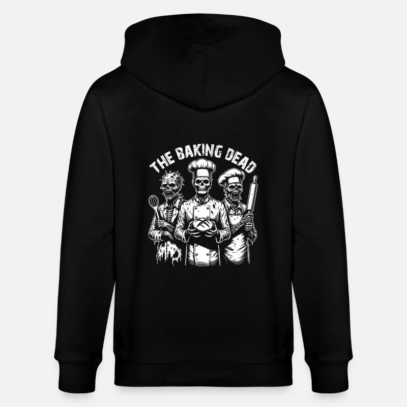 Baking Dead - backende Zombies - Stanley/Stella CULTIVATOR  Unisex Organic Hooded Jacket - black