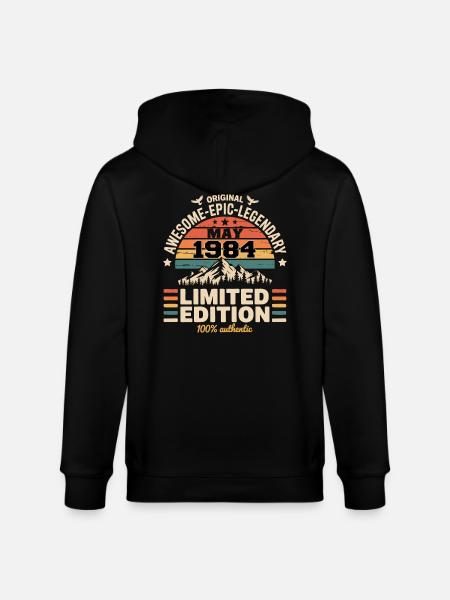 May 1984 - May 1984 - Stanley/Stella CULTIVATOR Unisex Organic Hooded Jacket - black