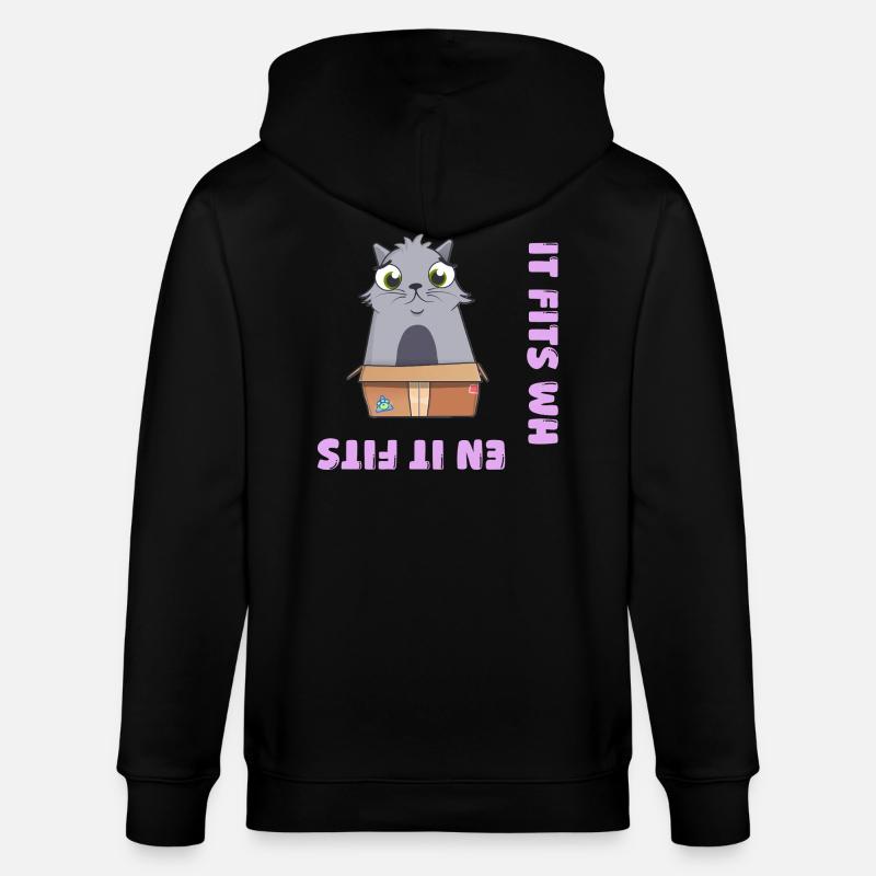 Es passt wenn es passt - Stanley/Stella Unisex Bio-Kapuzenjacke CULTIVATOR  - Schwarz