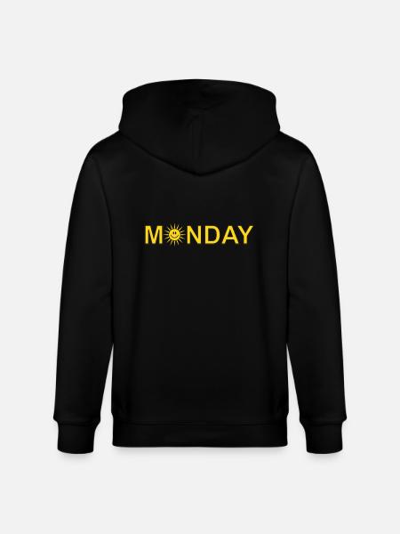 Monday - Stanley/Stella CULTIVATOR  Unisex Organic Hooded Jacket - black