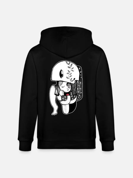son of the moon - Stanley/Stella CULTIVATOR  Unisex Organic Hooded Jacket - black