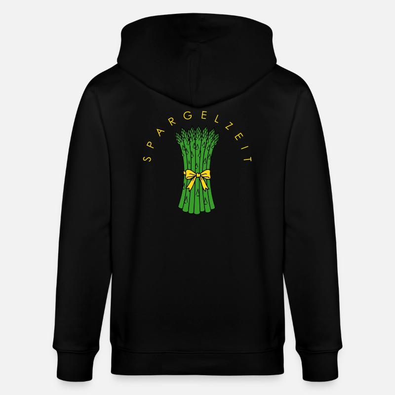 Spargelzeit - Stanley/Stella Unisex Bio-Kapuzenjacke CULTIVATOR  - Schwarz