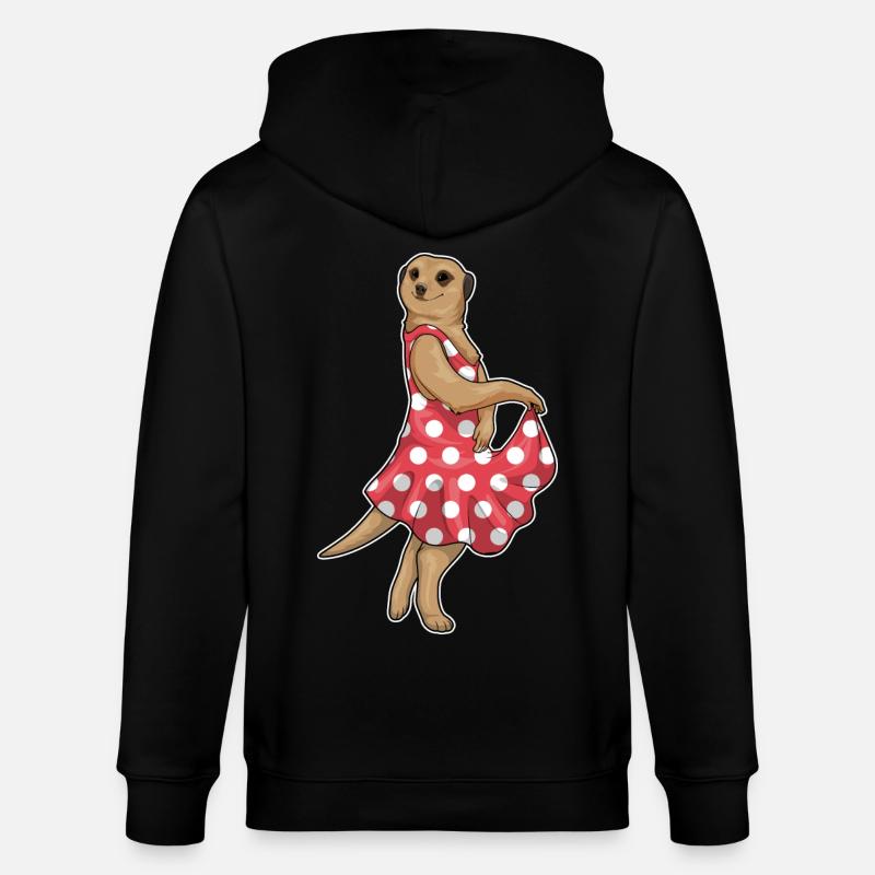 Suricate Polkadot - Veste à capuche bio CULTIVATOR Stanley/Stella Unisexe - noir
