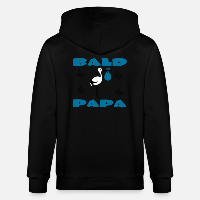 BALD PAPA - Veste à capuche bio CULTIVATOR Stanley/Stella Unisexe - noir