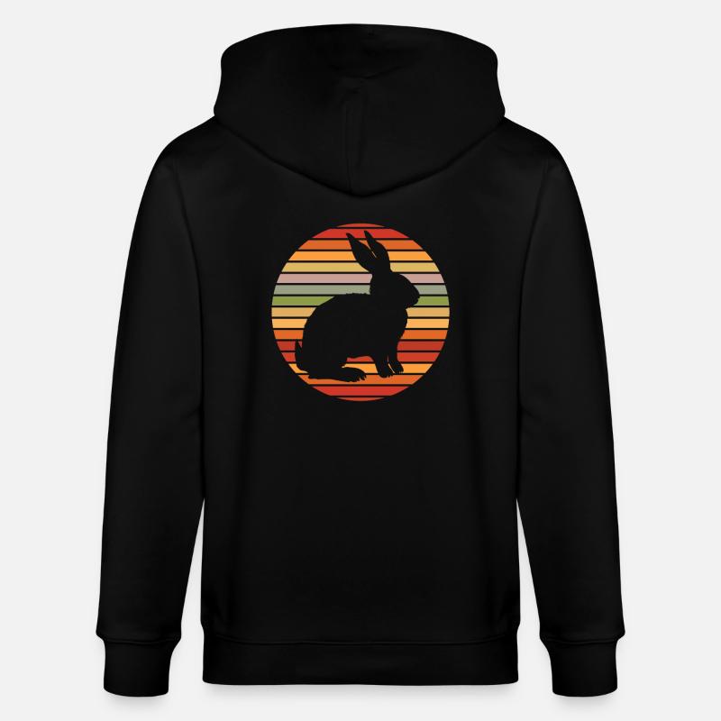 Hase - Stanley/Stella Unisex Bio-Kapuzenjacke CULTIVATOR  - Schwarz
