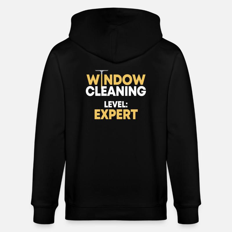 Fensterputzer Experte - Stanley/Stella Unisex Bio-Kapuzenjacke CULTIVATOR  - Schwarz
