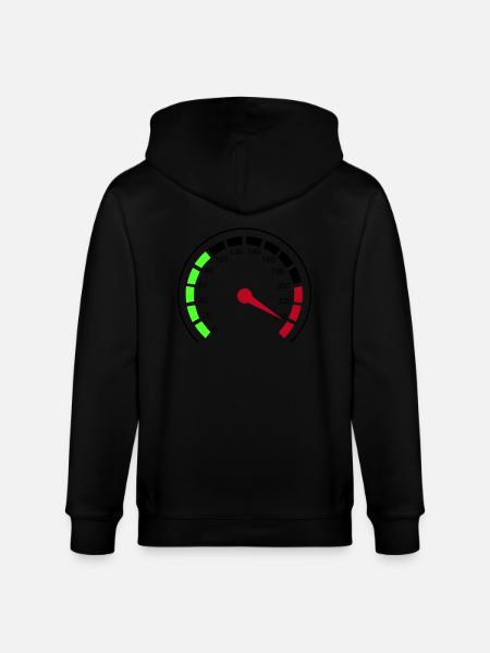 Speedometer - Stanley/Stella CULTIVATOR Unisex Organic Hooded Jacket - black