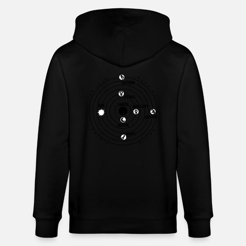 système solaire - Veste à capuche bio CULTIVATOR Stanley/Stella Unisexe - noir