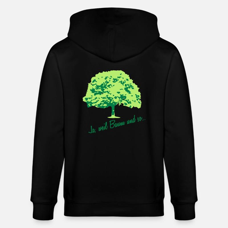 Baum - Stanley/Stella Unisex Bio-Kapuzenjacke CULTIVATOR  - Schwarz
