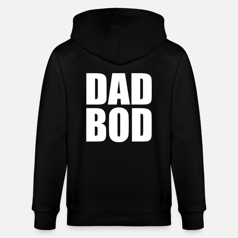 Dad bod - Veste à capuche bio CULTIVATOR Stanley/Stella Unisexe - noir