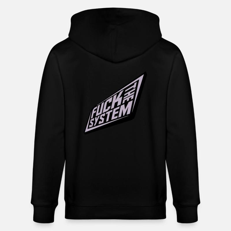 Punk baise le système - Veste à capuche bio CULTIVATOR Stanley/Stella Unisexe - noir