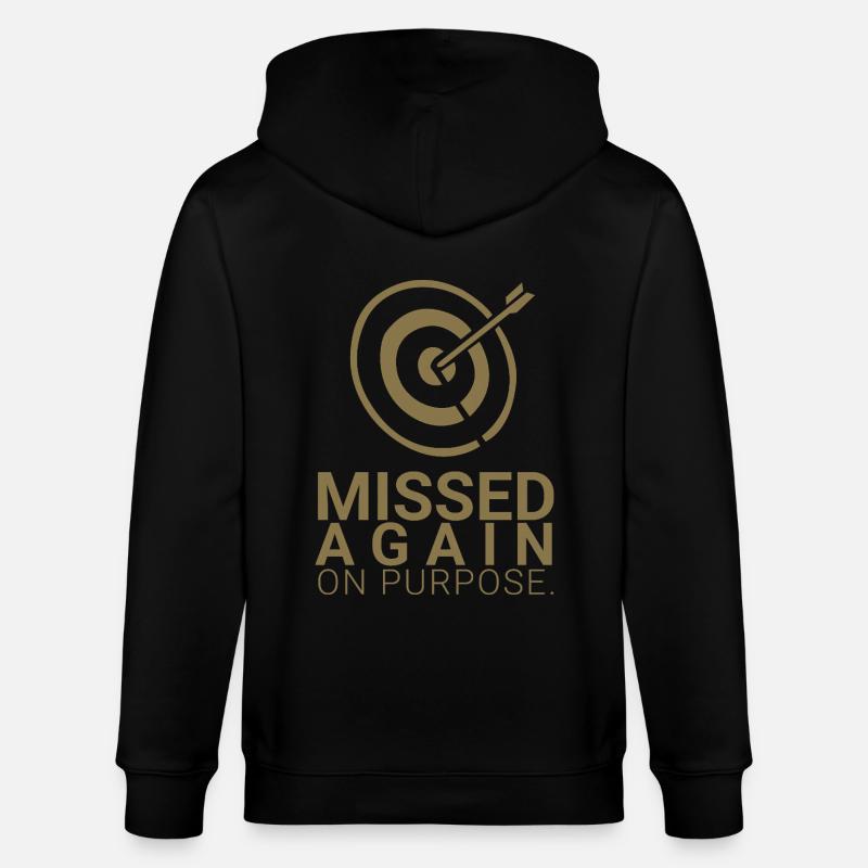 Missed again - on purpose - Stanley/Stella Unisex Bio-Kapuzenjacke CULTIVATOR  - Schwarz