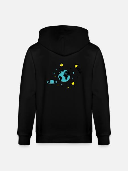 Universe 02 - Stanley/Stella CULTIVATOR Unisex Organic Hooded Jacket - black
